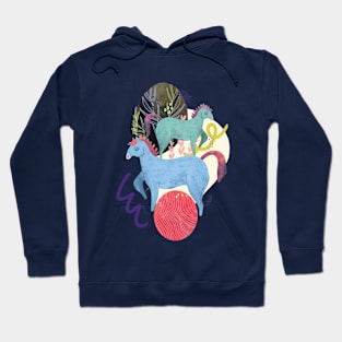 stacked horses Hoodie